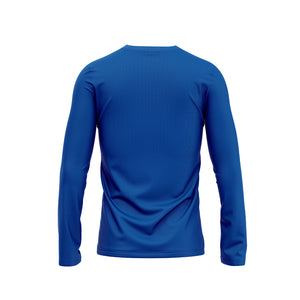 Blue Now It's Real Long Sleeve Tee