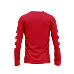 Red Striped Long Sleeve Tee