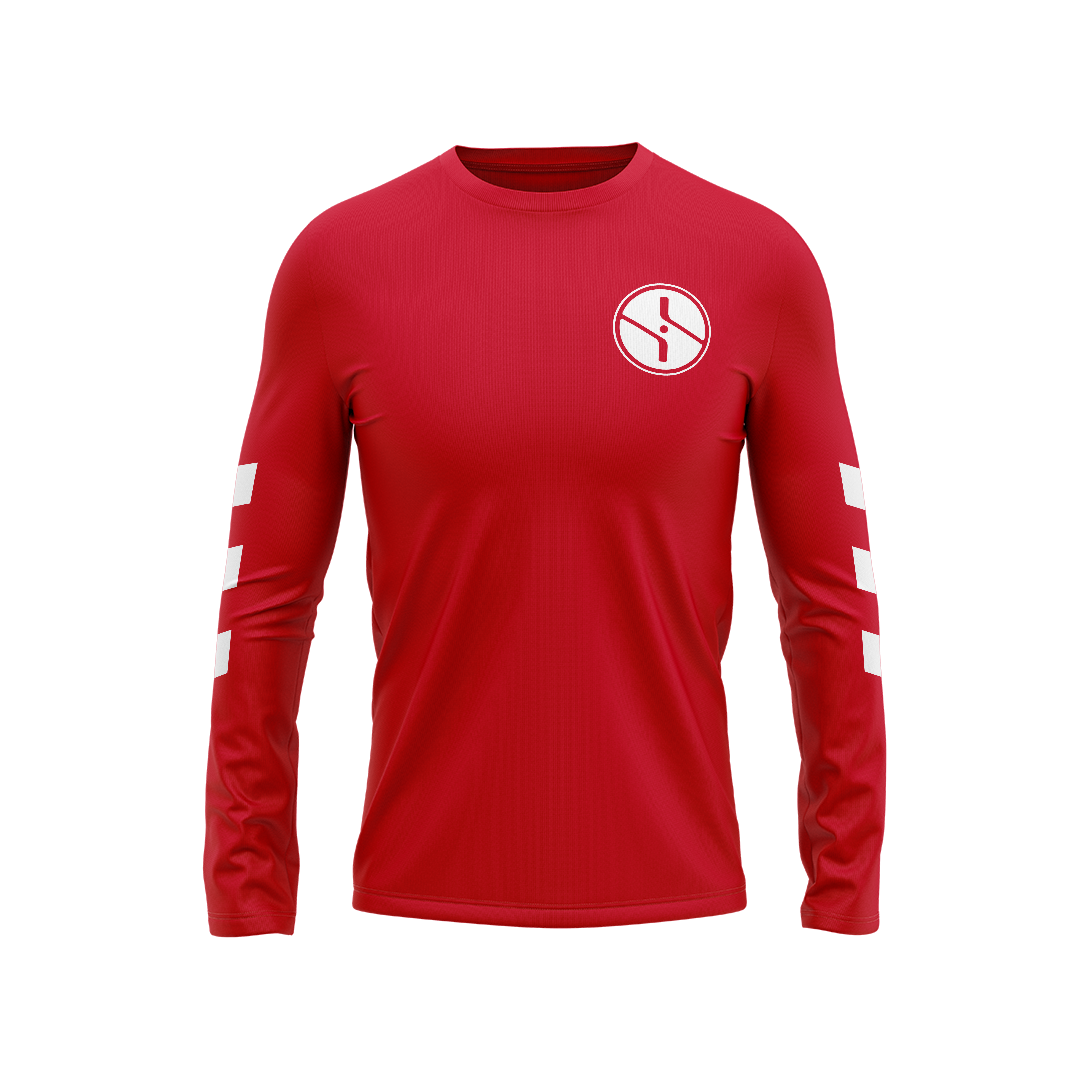 Red Striped Long Sleeve Tee