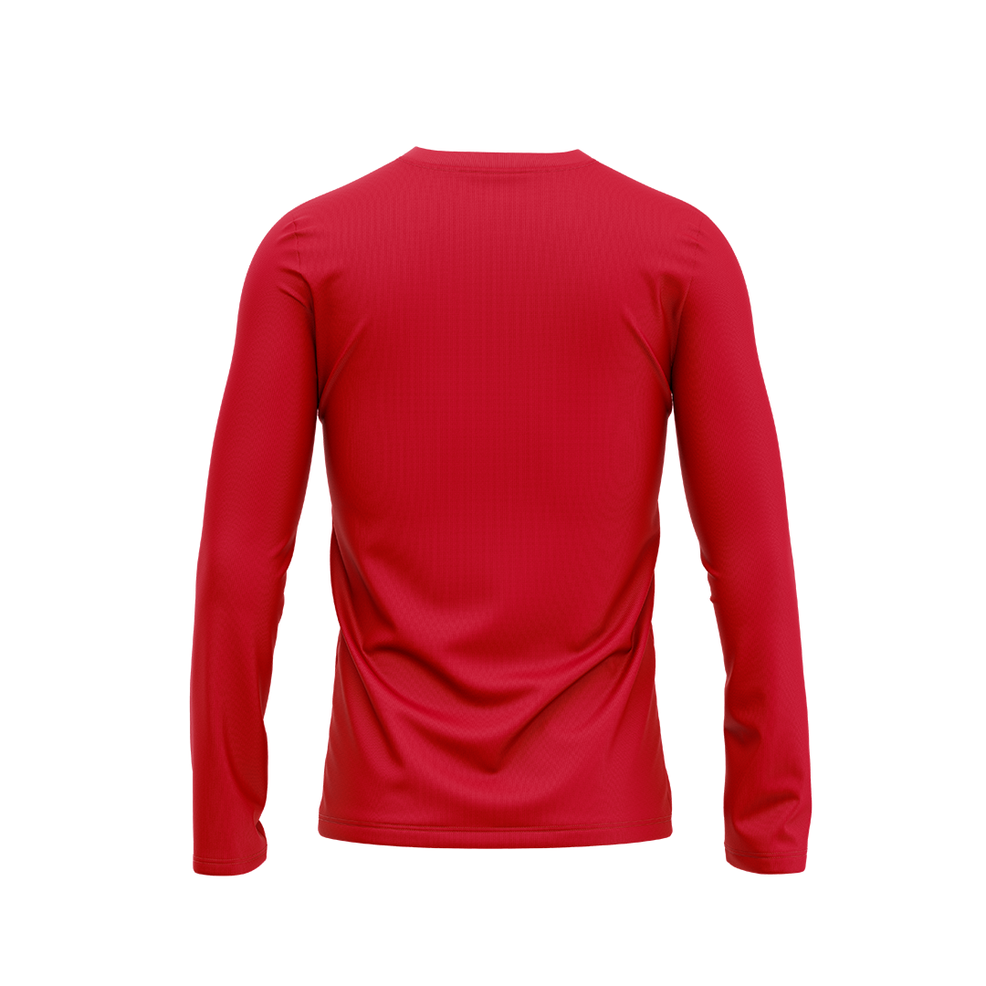 Red Now It's Real Long Sleeve Tee
