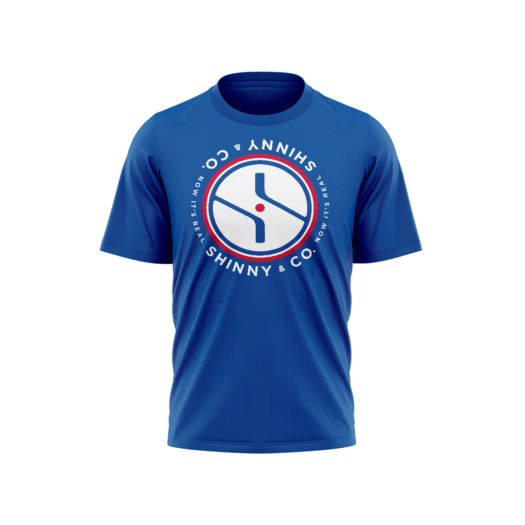 Youth Shinny & Co. Blue Logo Tee