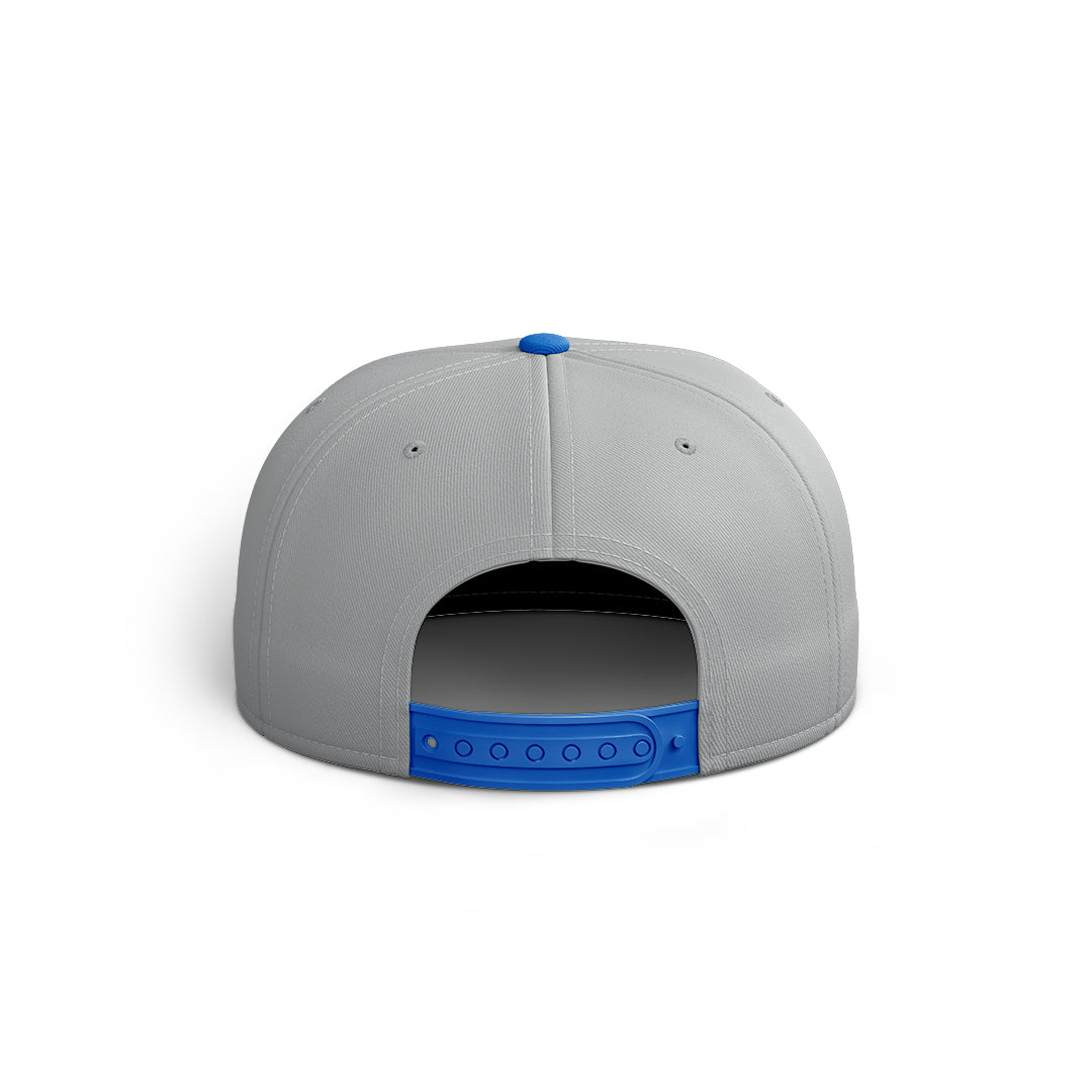 Grey/Blue Classic Logo Hat