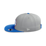 Load image into Gallery viewer, Grey/Blue Classic Logo Hat
