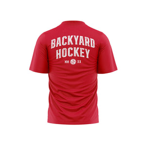 Red Backyard Hockey Tee