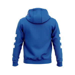 Blue Striped Sleeve Hoodie